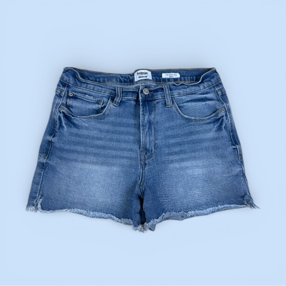 Kensie Pants - Kensie The High Rise Cut-off Denim Short